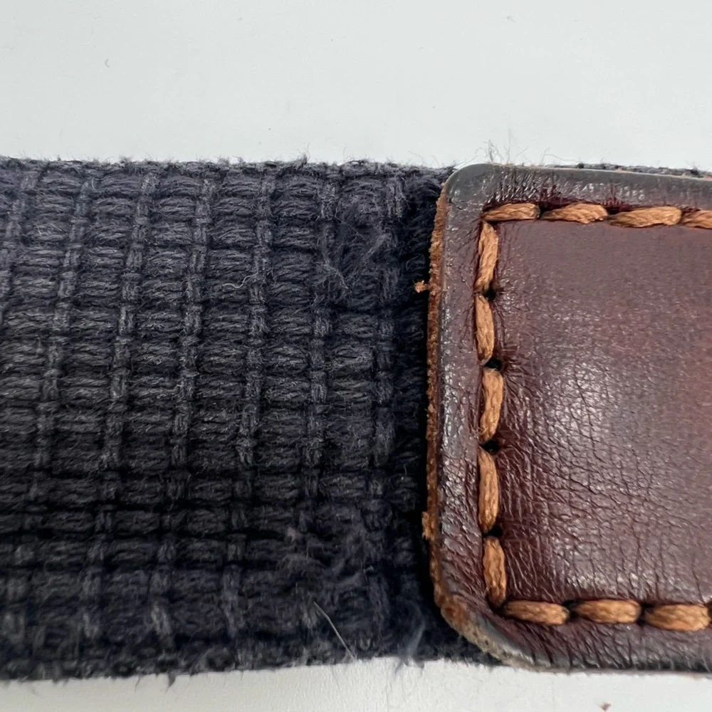 Vintage Canvas & Leather Casual Belt L /‎ XL